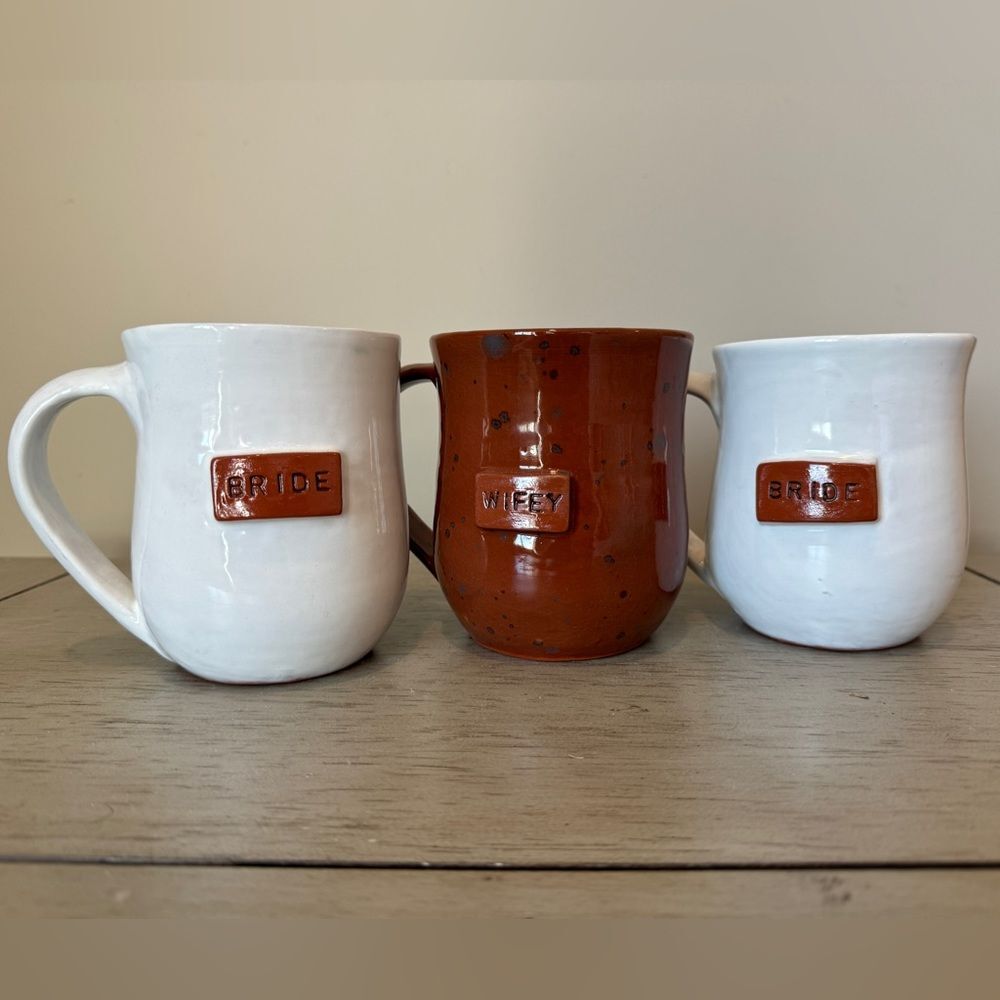 Choose 1 “wifey” or “bride” Handmade mug - Papillon Marketplace made in Haiti